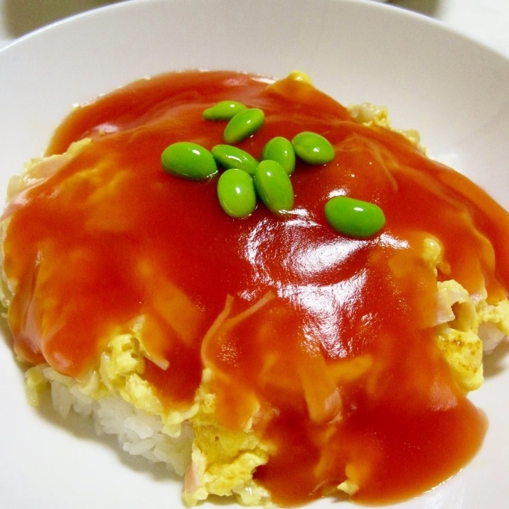 カニより美味?ハムたま【天真飯】